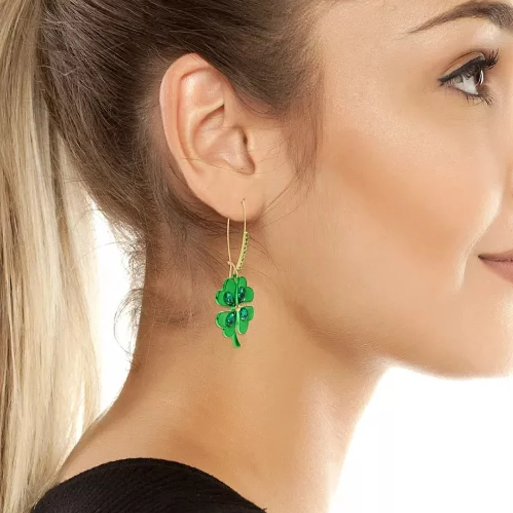 Betsey Johnson Shamrock Roll Dangle Earrings! - Picture 5 of 11